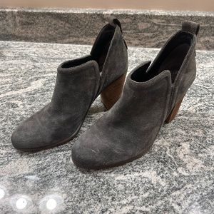 Charcoal grey booties
